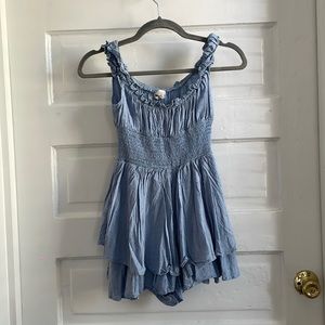 Blue Urban Outfitters Romper